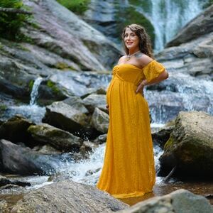 Victorian Boho Belle Royalcore Grunge Fairycore Marigold Floral Lace Train Gown